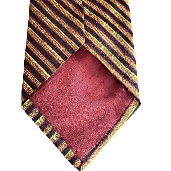FROG Made in Italy 100% Silk Diagonal Stripe Neck Tie Classic - Picture 5 of 6